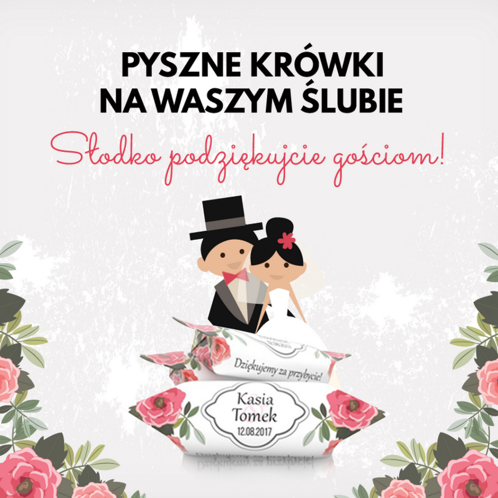 cukierki ślubne - pyszne krówki